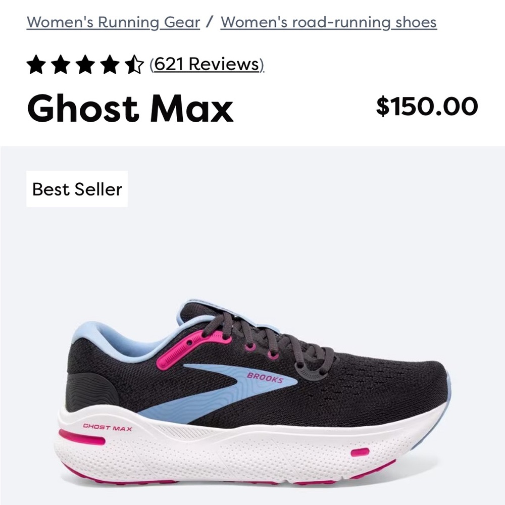 Brook’s sneakers ghost max.